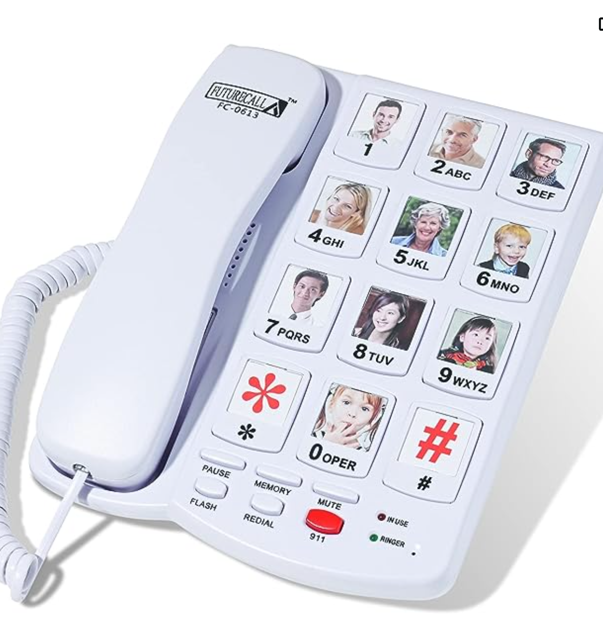 Future Call FC0613 Best Landline Phones for Seniors, Landline Phone for Hearing Impaired